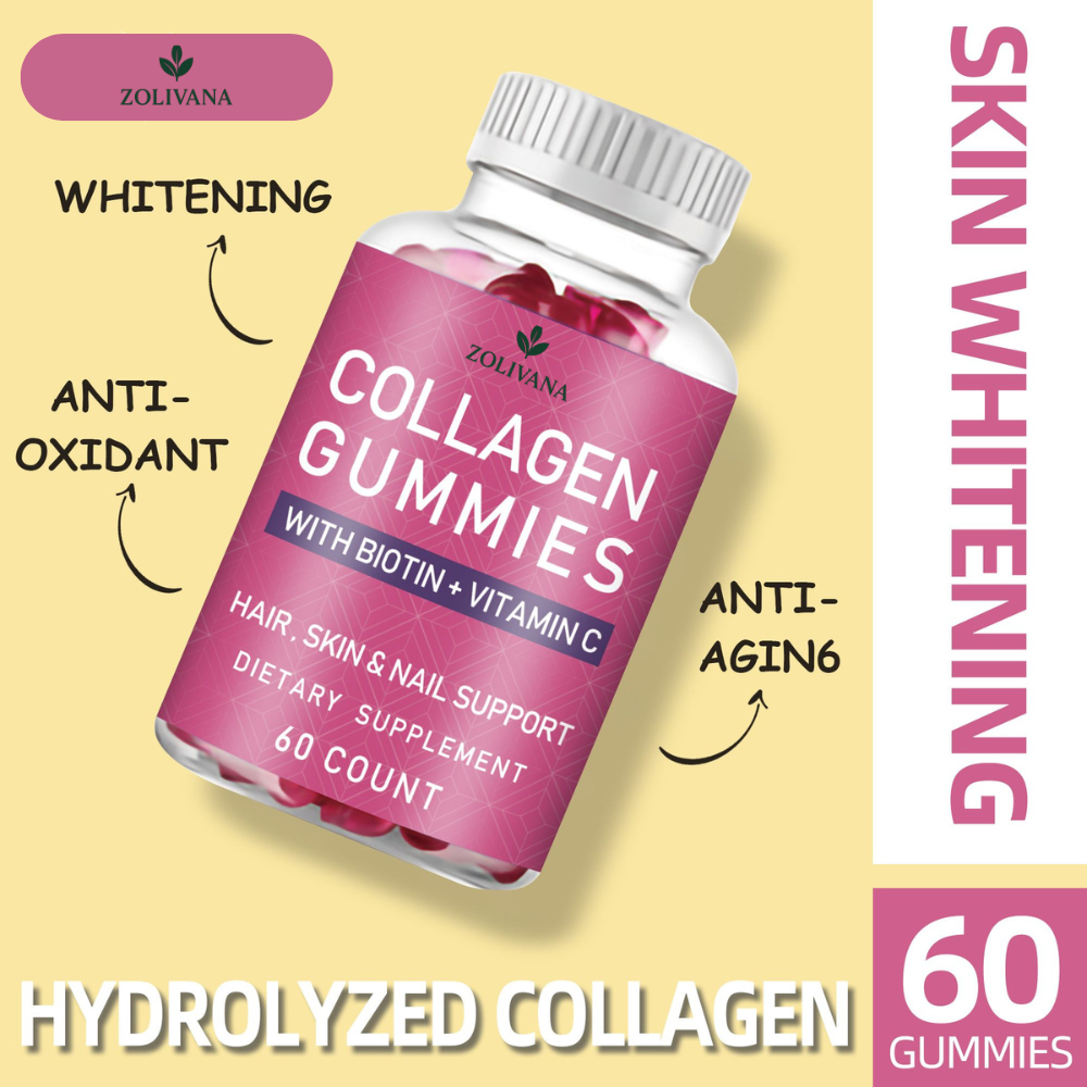 ✨ Collagen Gummies – Radiant & Firm Skin | With Biotin + Vitamin C
