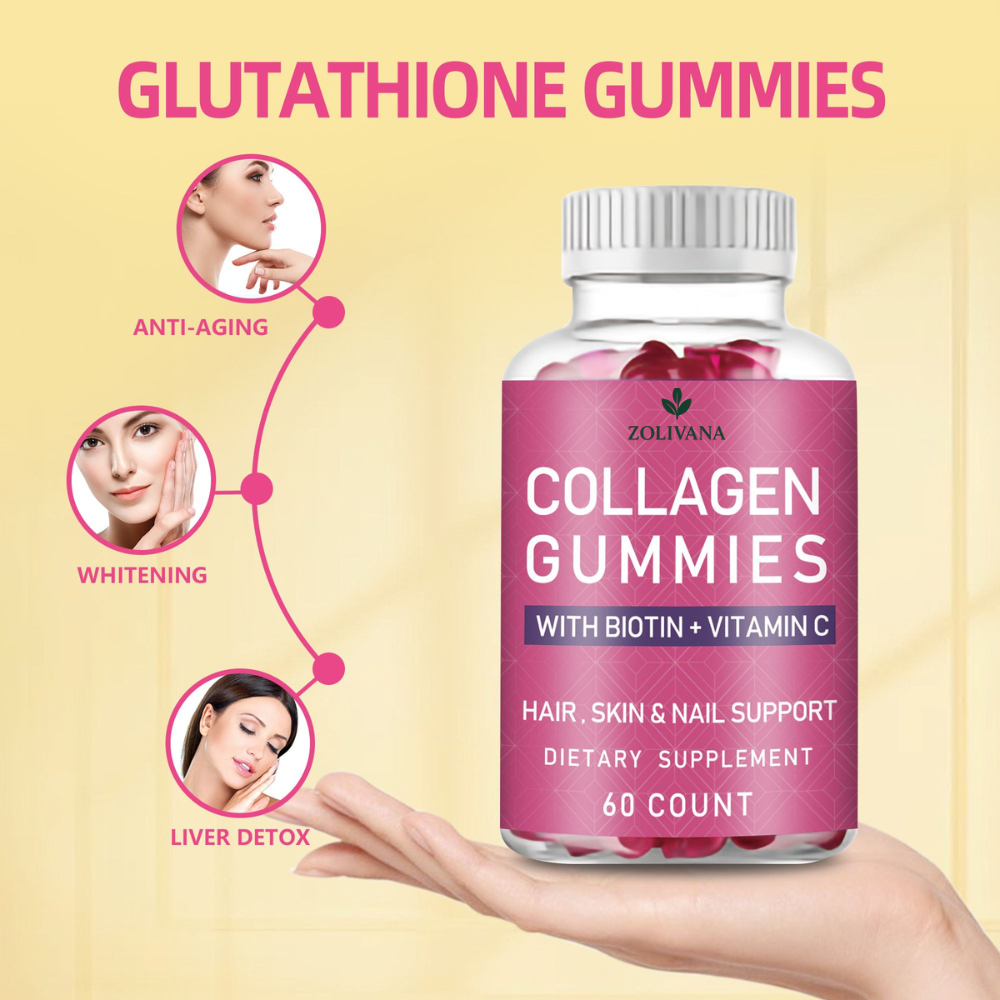 ✨ Collagen Gummies – Radiant & Firm Skin | With Biotin + Vitamin C