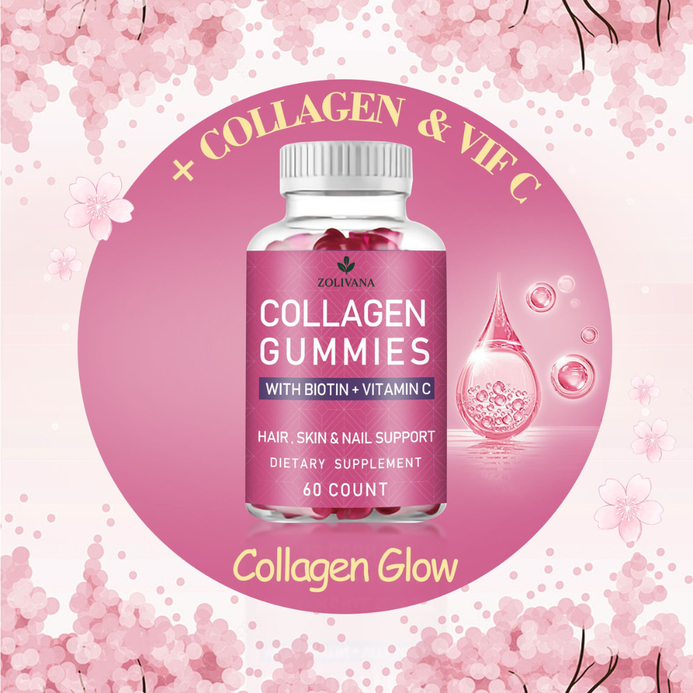 ✨ Collagen Gummies – Radiant & Firm Skin | With Biotin + Vitamin C