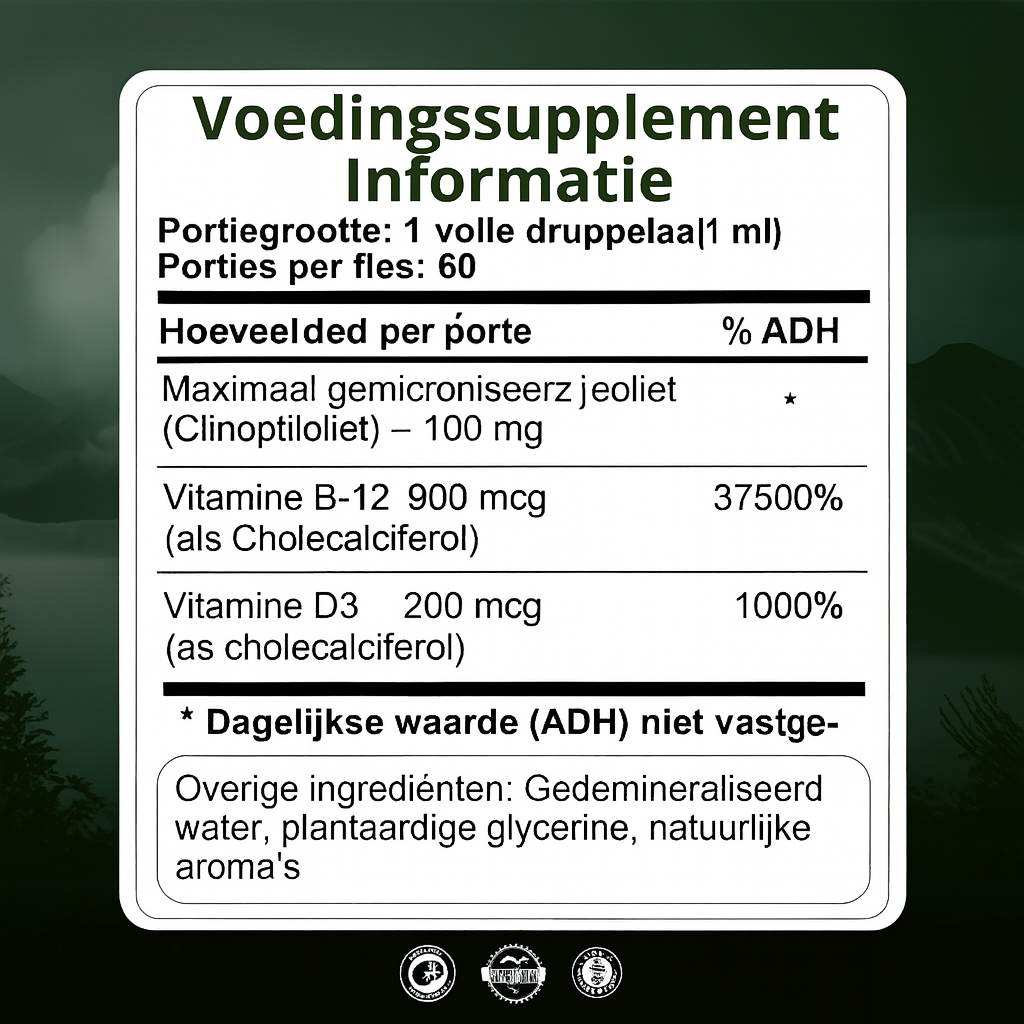 ZOLIVANA™ Ultra Natuurlijke Detox Druppels Verwijder Zware Metalen Boost je Immuniteit & Focus Voor Kinderen en Volwassenen