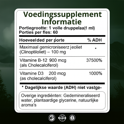 ZOLIVANA™ Ultra Natuurlijke Detox Druppels Verwijder Zware Metalen Boost je Immuniteit & Focus Voor Kinderen en Volwassenen