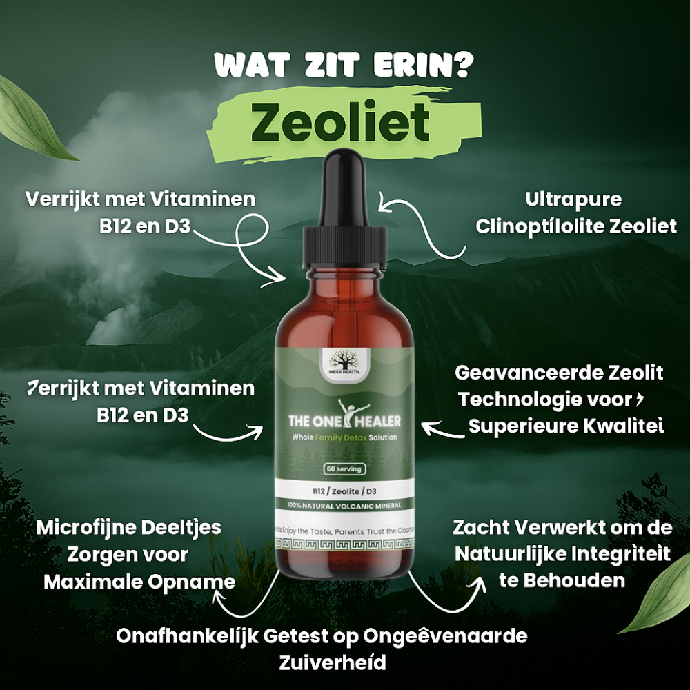 ZOLIVANA™ Ultra Natuurlijke Detox Druppels Verwijder Zware Metalen Boost je Immuniteit & Focus Voor Kinderen en Volwassenen