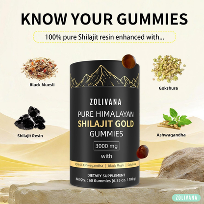 Shilajit Gold Gummies: Pure Shilajit Himalayan