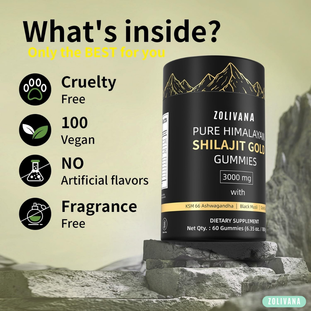Shilajit Gold Gummies: Pure Shilajit Himalayan