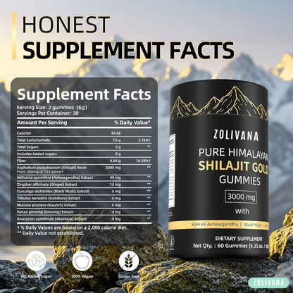 Shilajit Gold Gummies: Pure Shilajit Himalayan