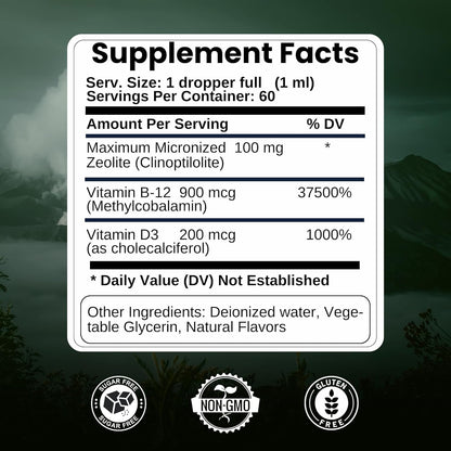 Ultra Natural Detox Drops Remove Heavy Metals Boost Immunity & Focus For Children and Adults